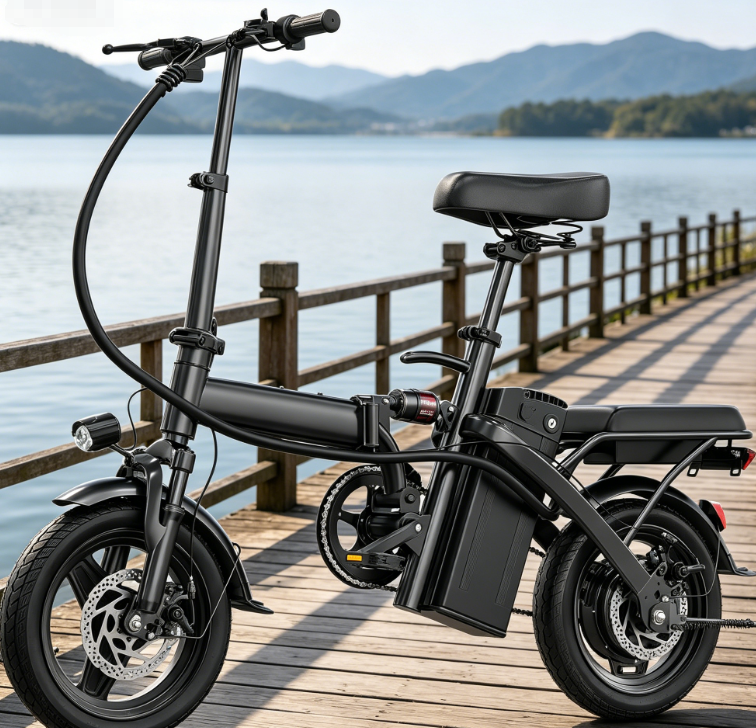 14" Folding E-Bike, 560W Motor, 48V, 24MPH, Dual Disc Brakes - Image 2